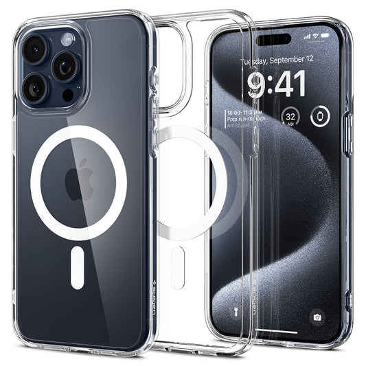 Spigen Apple iPhone 15 Pro Ultra Hybrid (MagFit) Case - White