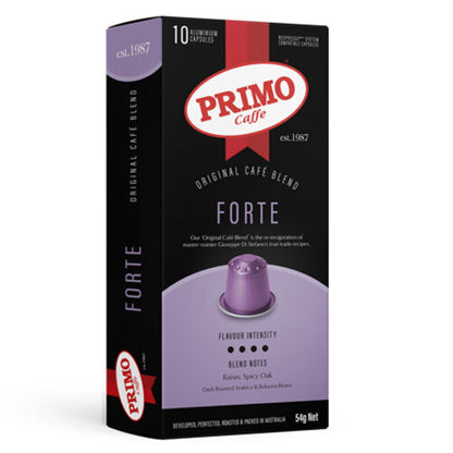 Primo Caffe Forte Coffee Capsules (6 x 10-Pack) for Nespresso