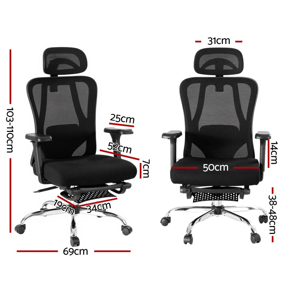 Artiss Ergonomic Mesh Office Chair (Black)