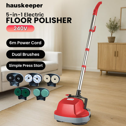 Hauskeeper Electric Floor Polisher Waxer/Buffer for Timber & Hard Floors