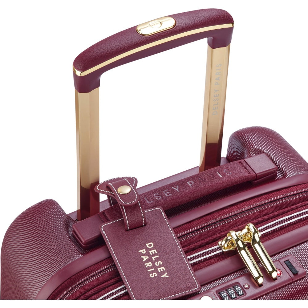Delsey Chatelet Air 2.0 Carry On 4 Wheel Suitcase with TSA Lock Burgundy 55 cm