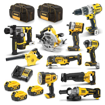 DEWALT 18V XR 10 Piece 3 x 5.0Ah Combo Kit DCZ1085P3-XE