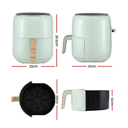 Devanti 5L Air Fryer Touch Control 1500W (Green)