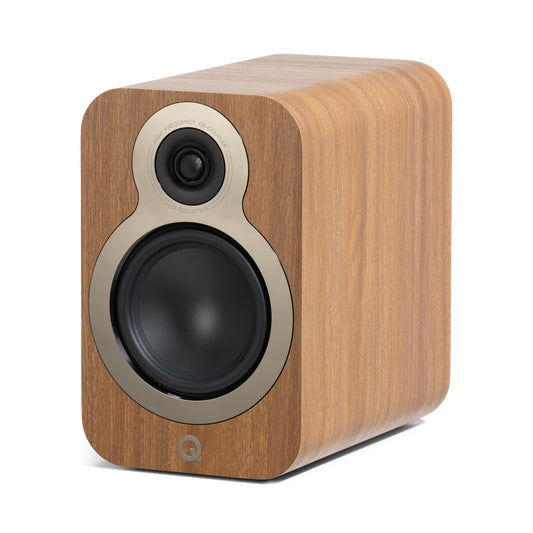 Q Acoustics 3020c Standmount Speakers Pin Oak Pair