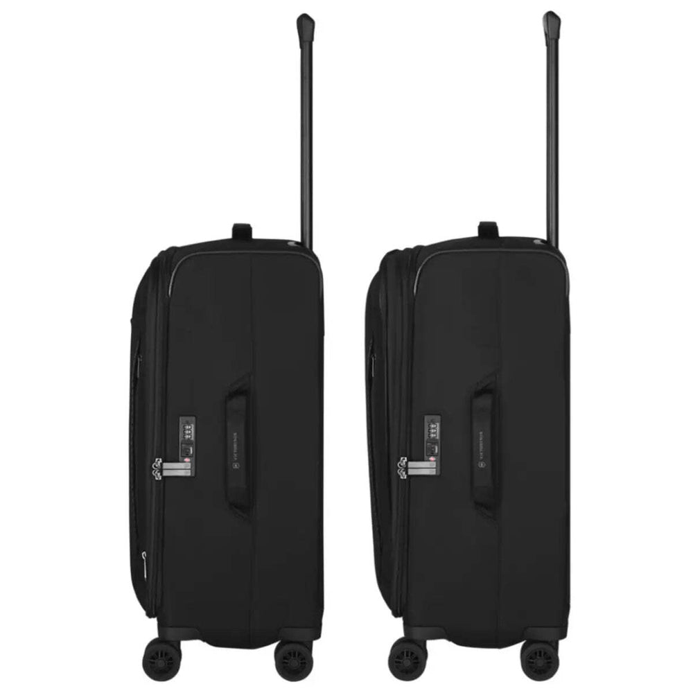 Victorinox Crosslight 68 cm Medium Expandable Softside Suitcase - Black