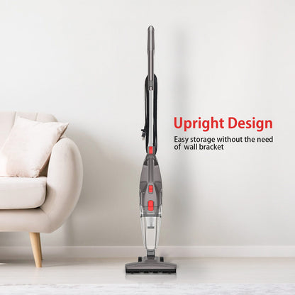 Lenoxx 450W Lightweight Bagless Corded Stick Vacuum Cleaner (Grey)