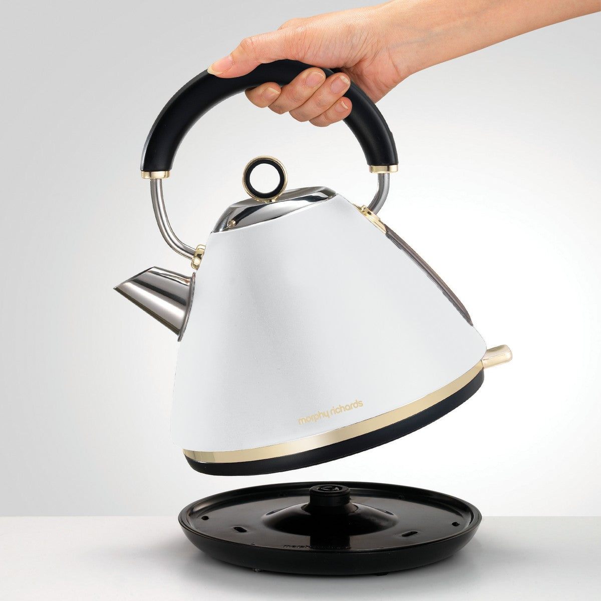 Morphy Richards Ascend Soft Gold White 1.5L Electric Kettle Rapid Boil