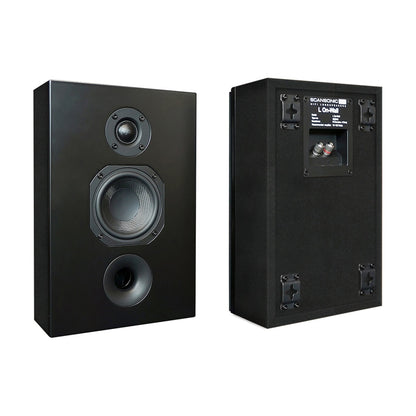 Scansonic HD 2-Pieces L Series On-Wall Home Speakers 120W (Black)