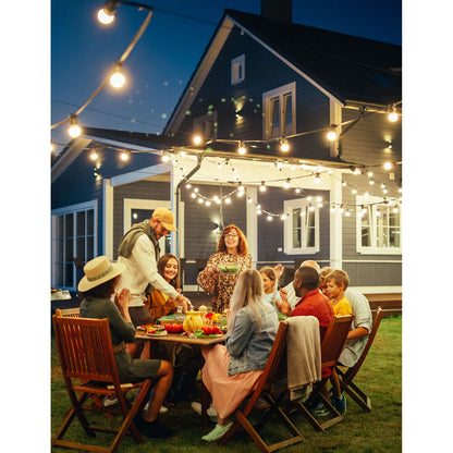 LumiFX 50 Bulb LED WIFI Smart Festoon Lights 20m Warm White