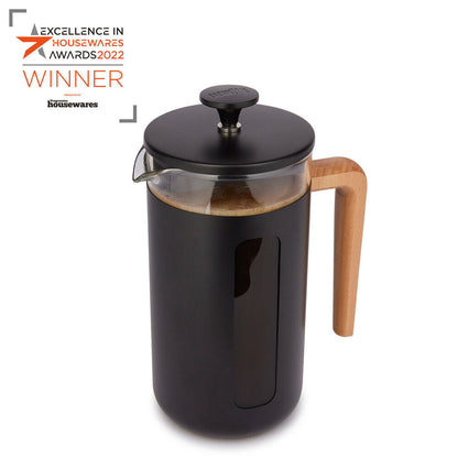 La Cafetiere Pisa 8-Cup 1L Stainless Steel/Glass Coffee French Press (Black)