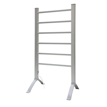Pronti 100W Electric Heated Wall Mounted Towel Rack (Silver)