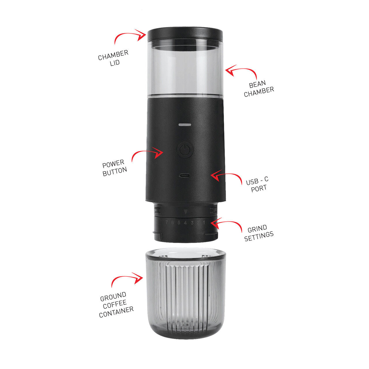Avanti Apex Portable Coffee Grinder - Coffee Grinder | Apex
