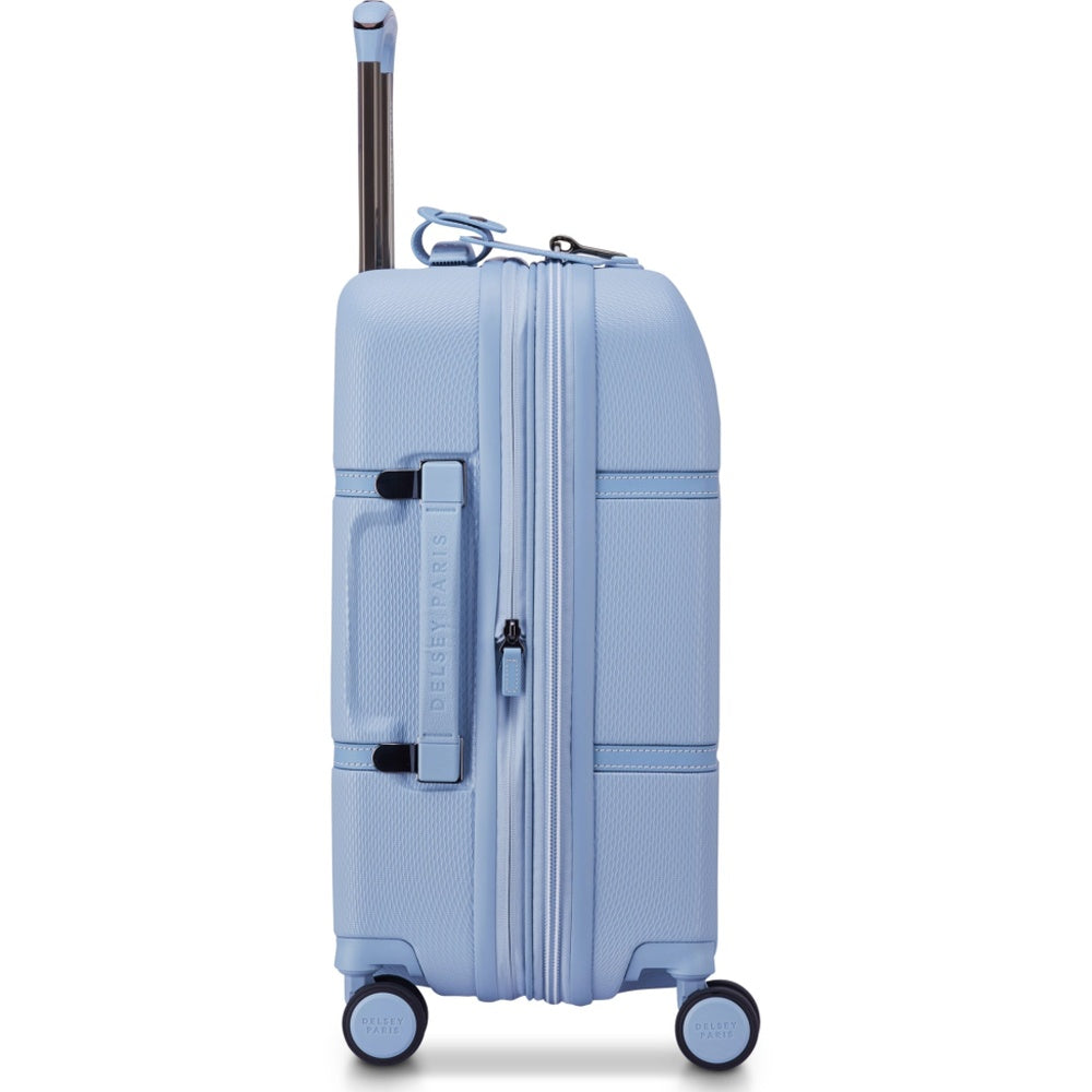 Delsey Chatelet Air 2.0 Carry On 4 Wheel Suitcase with TSA Lock Light Blue 55 cm
