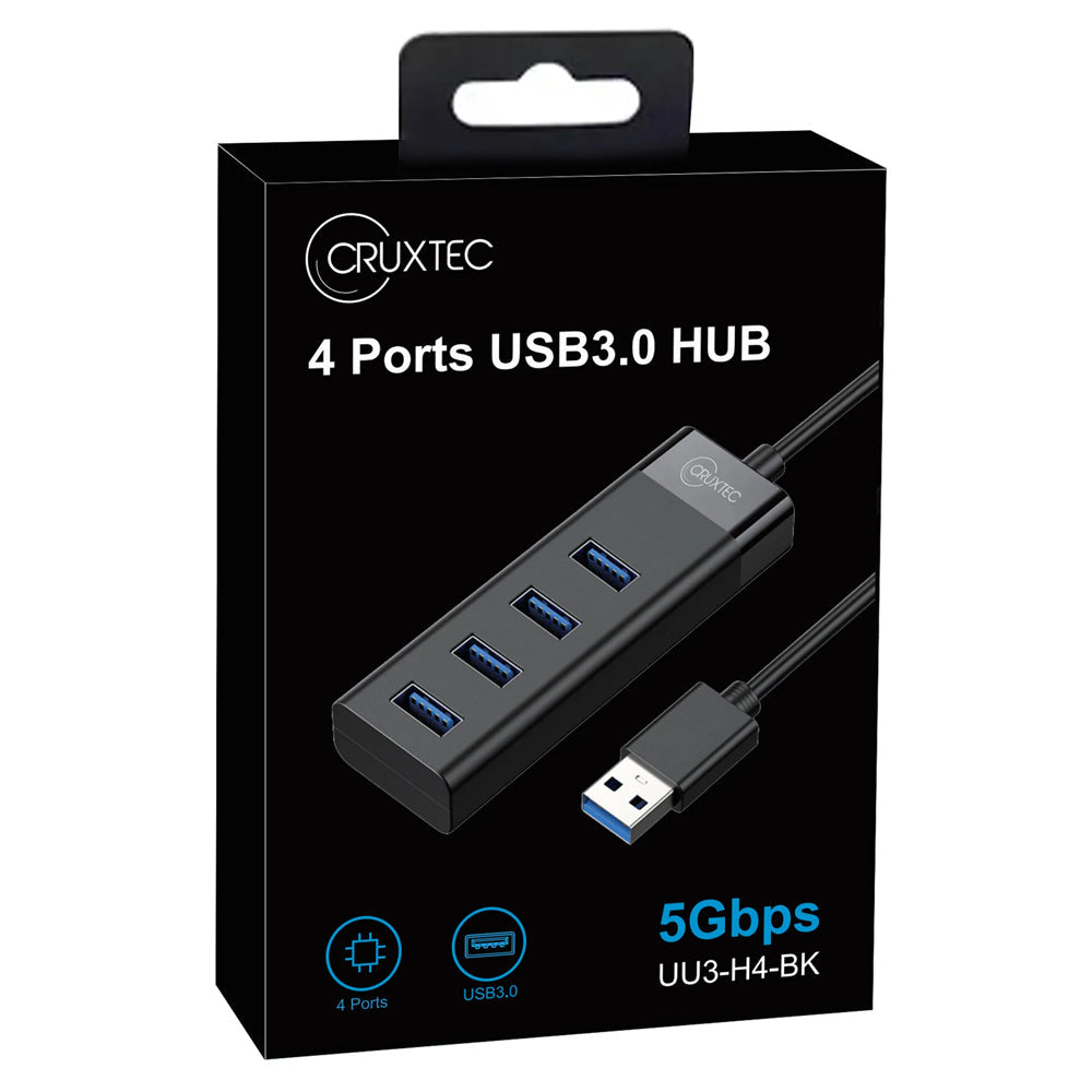 Cruxtec 4 Port USB A High Speed 3.0 HUB