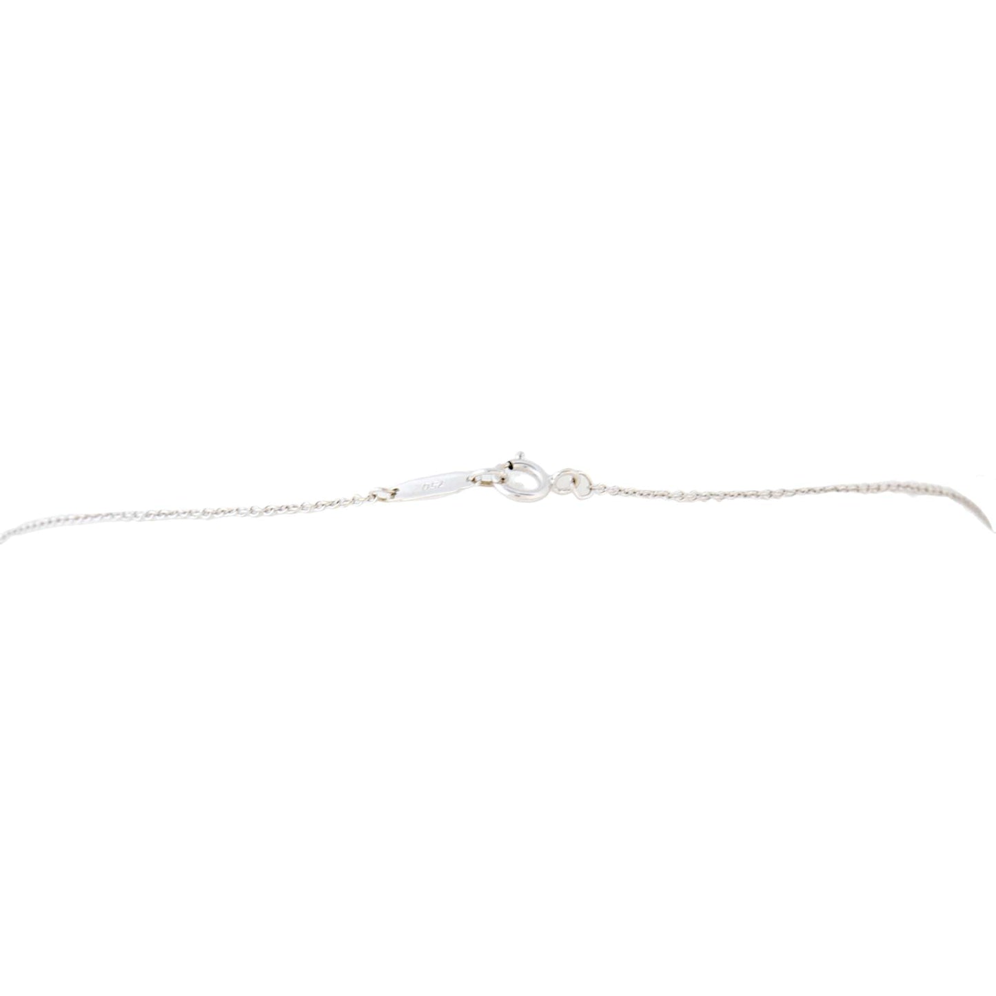 Tiffany & Co 18k White Gold Diamond Cross Pendant Mini