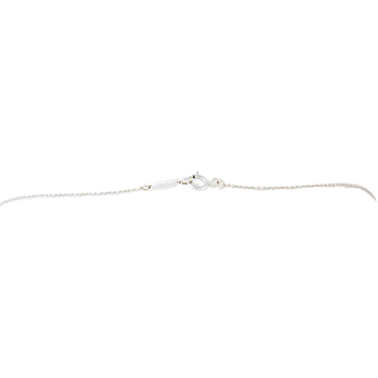 Tiffany & Co 18k White Gold Diamond Cross Pendant Mini