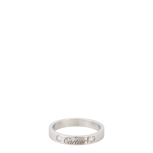 Cartier C de Cartier 2 Diamond Platinum Ring
