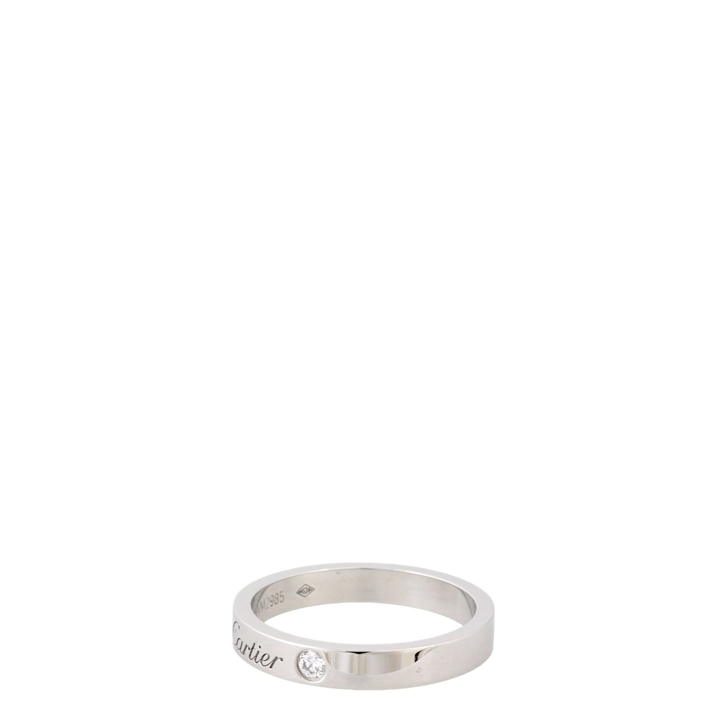 Cartier C de Cartier 2 Diamond Platinum Ring
