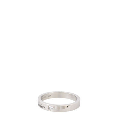 Cartier C de Cartier 2 Diamond Platinum Ring