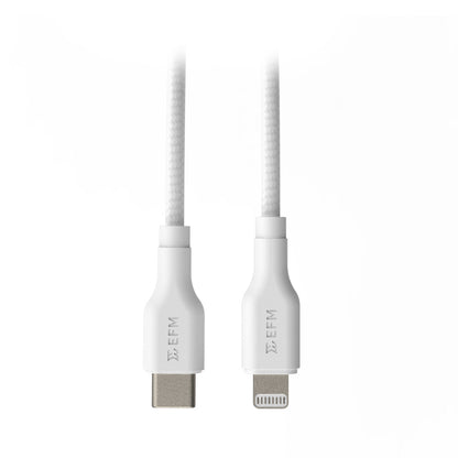 EFM Type-C to Lighting 2M Charging Cable (White)