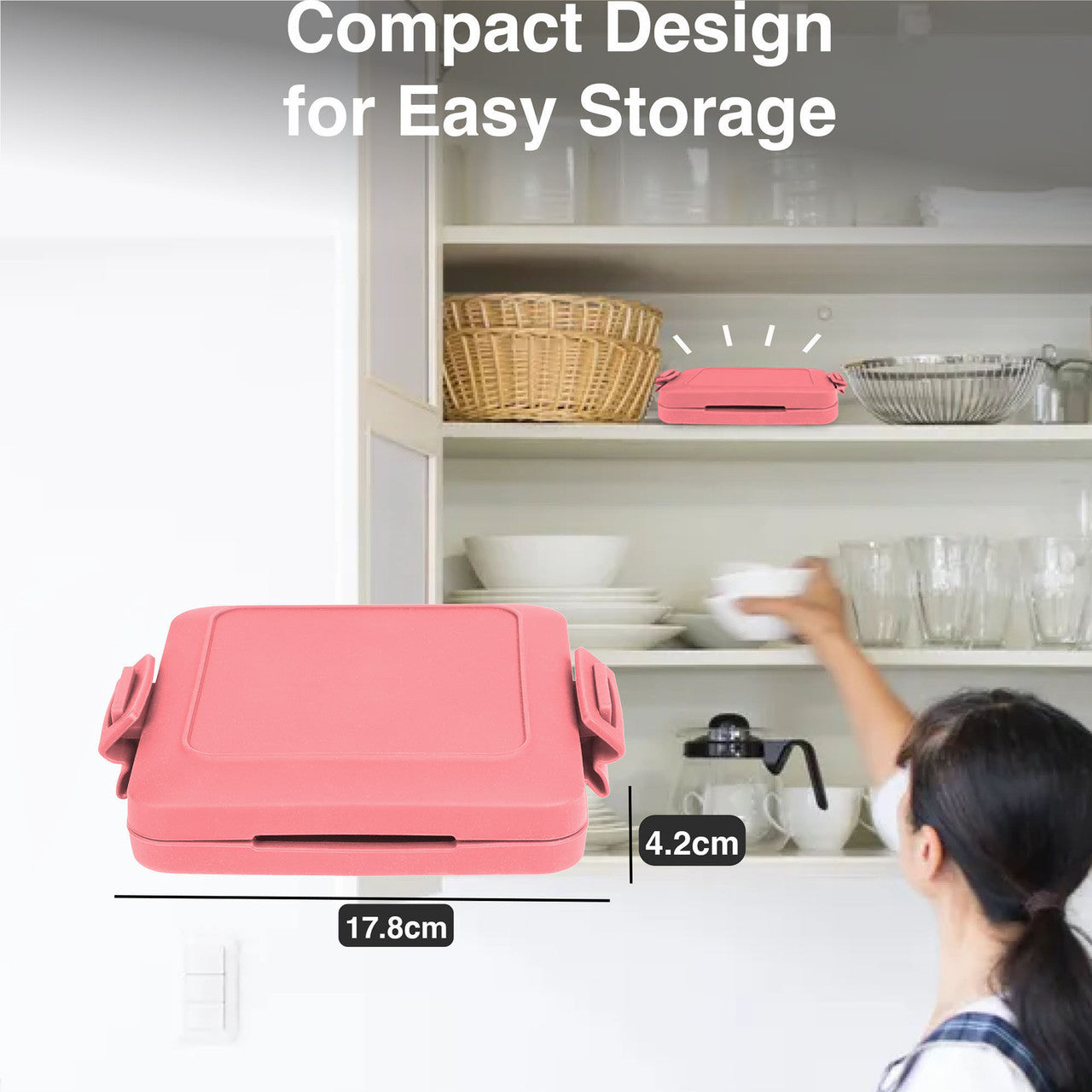 Laser Heatwave Tech Microwave Toastie Maker (Pink)