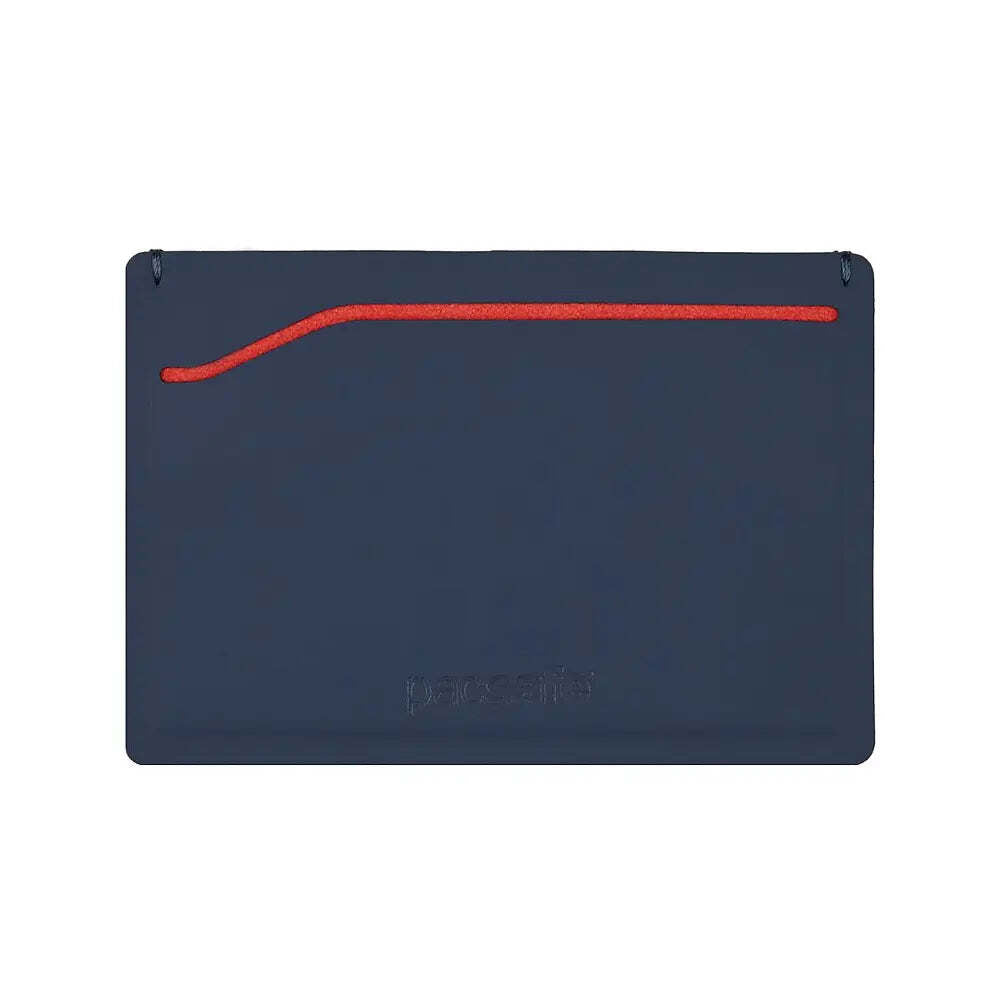 Pacsafe TEC Sleeve Wallet - Navy / Red - RFIDsafe
