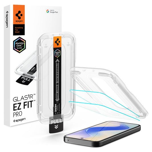 Spigen Google Pixel 10a Glas.tR EZ Fit Pro 2PCS Glass Screen Protector - Clear
