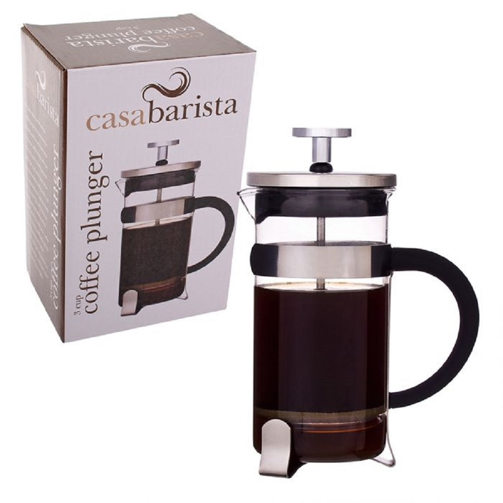 Casabarista 3-Cup/350ml Coffee Plunger Brewer with Scoop