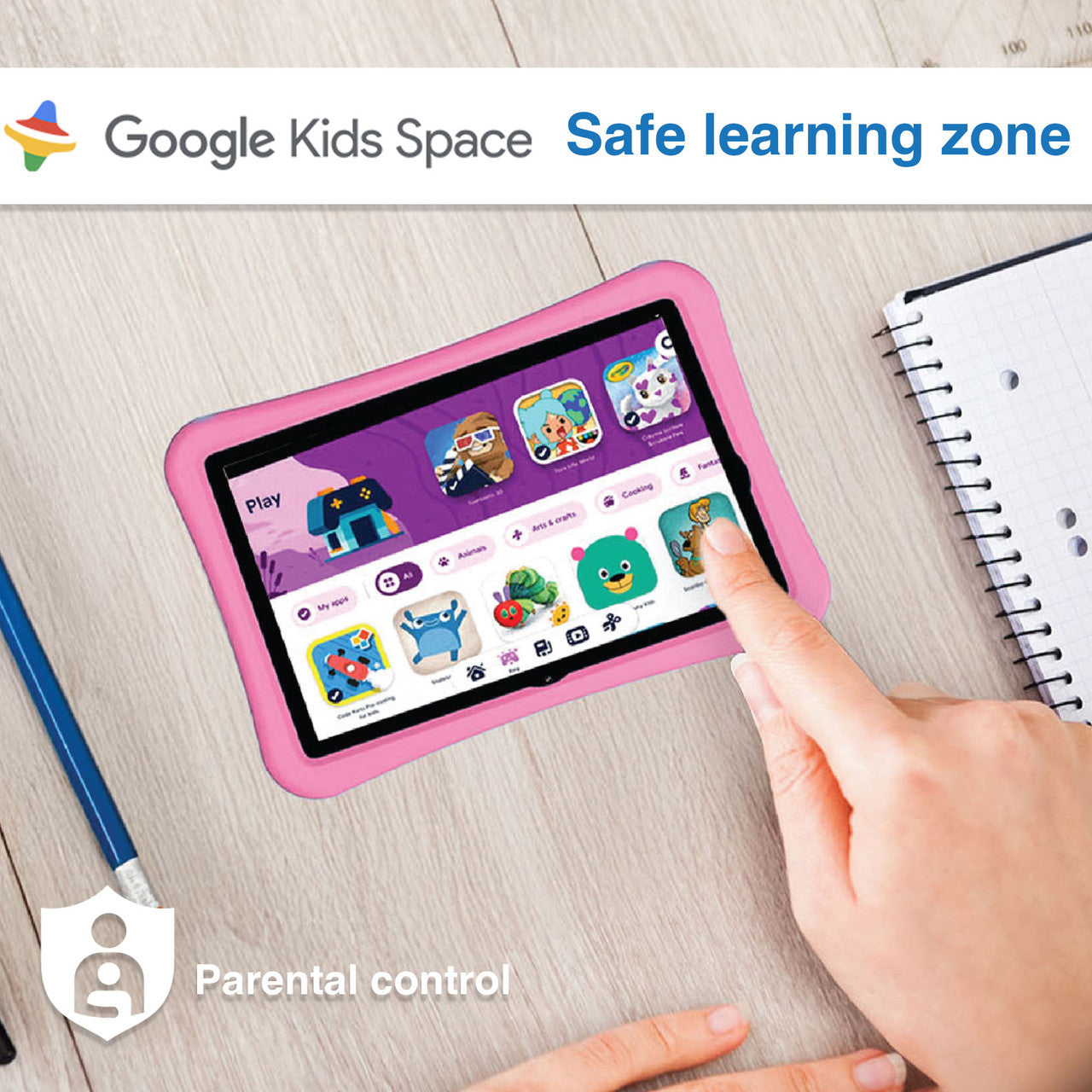 Laser 7-inch Tablet 4GB 64GB with Pink Case (Pink)