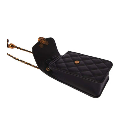 Disney Mickey Quilted Utility Shoulder Bag - Black