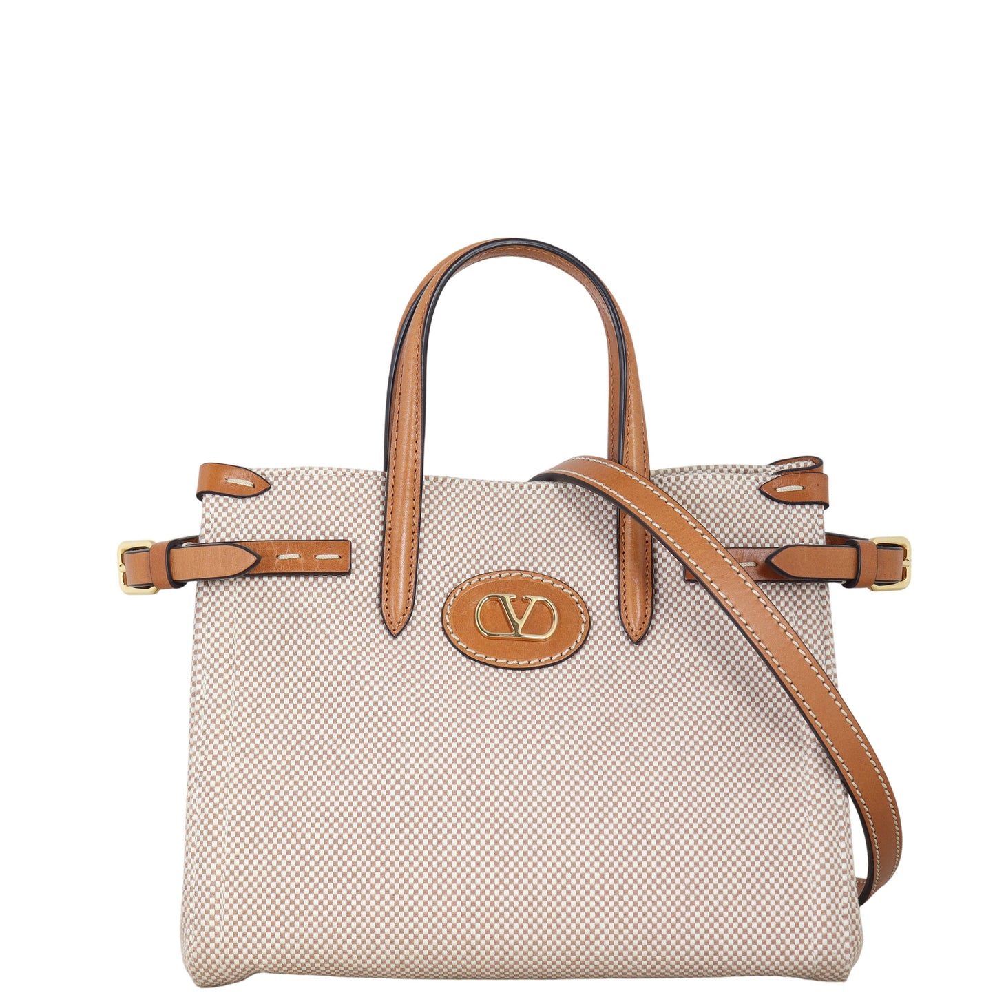 Valentino Antibes Canvas Tote Small