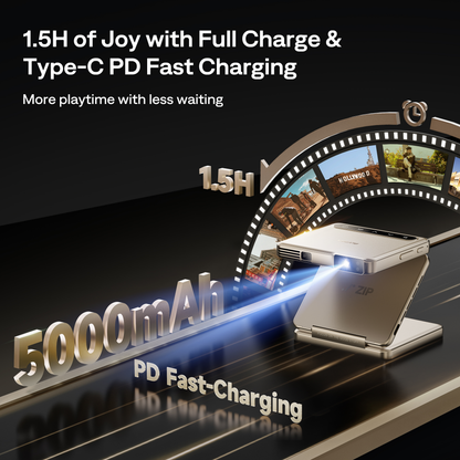 Aurzen ZIP Tri-Fold Portable Projector Cyber Limited Edition
