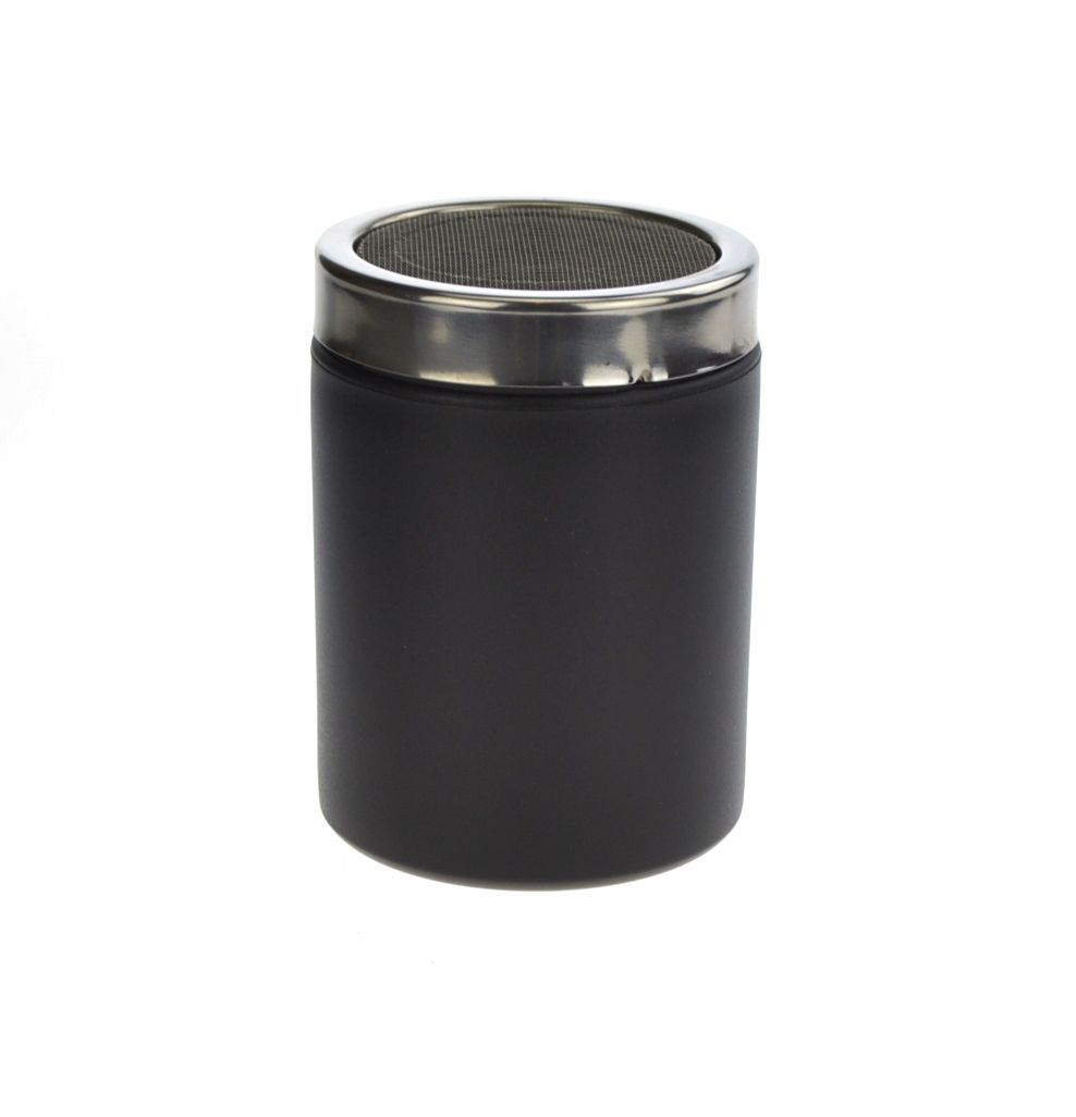 Crema Pro Cocoa Shaker Flour Powder Duster Sprinkler Kitchen/Barware (Black)