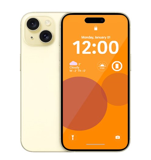 Apple iPhone 15 128GB - Yellow - [*Refurbished: As New condition]