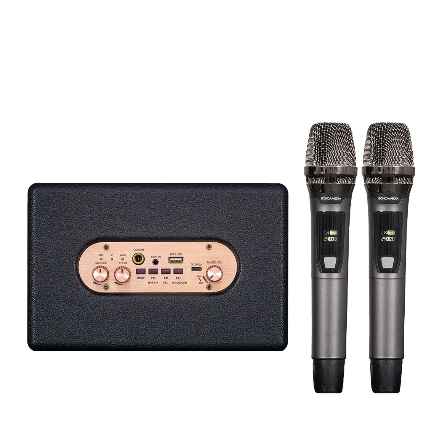 KBEATBOX CarryOn Portable Karaoke System | 25W RMS | Wireless Microphones