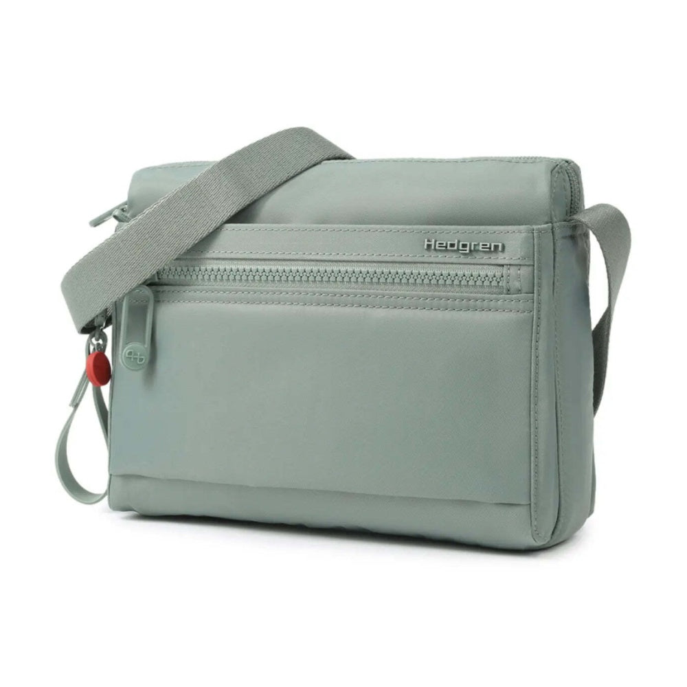 Hedgren Eye Neo RFID Pocket Recycled Water Repellent Crossbody Bag Green Milieu