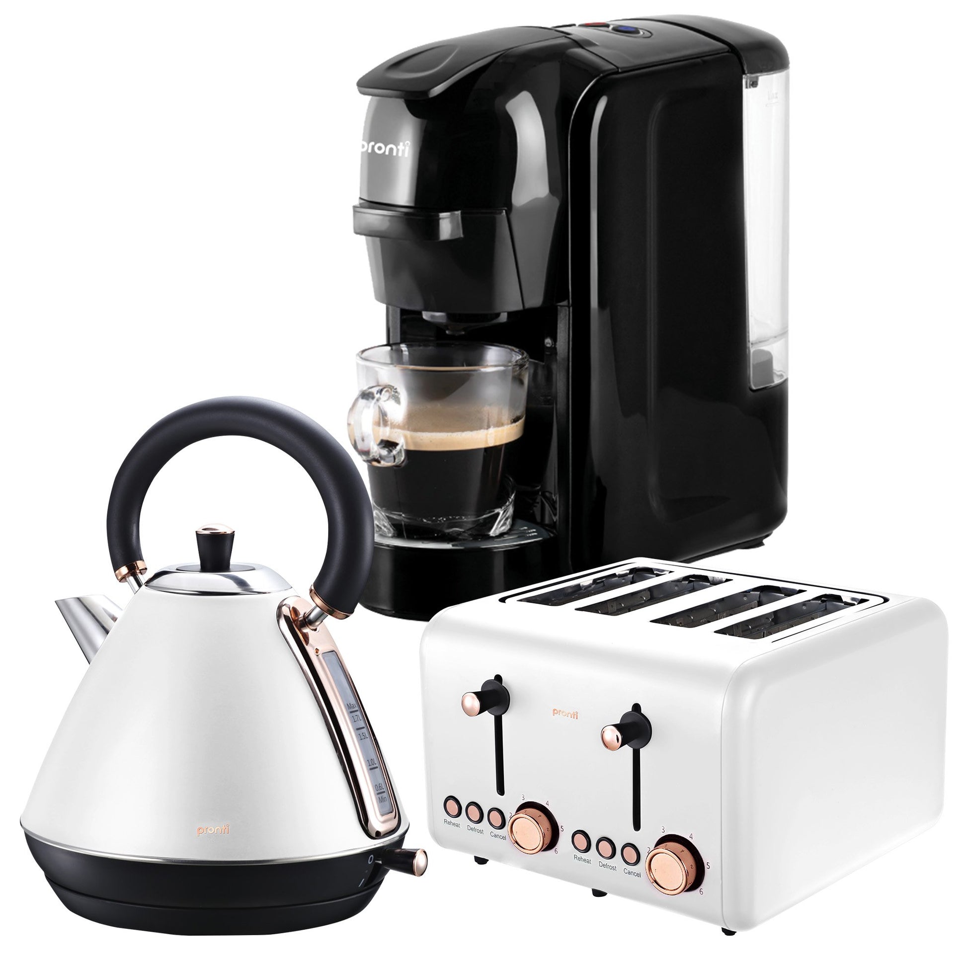 Pronti 3-in-1 Breakfast Set (White)