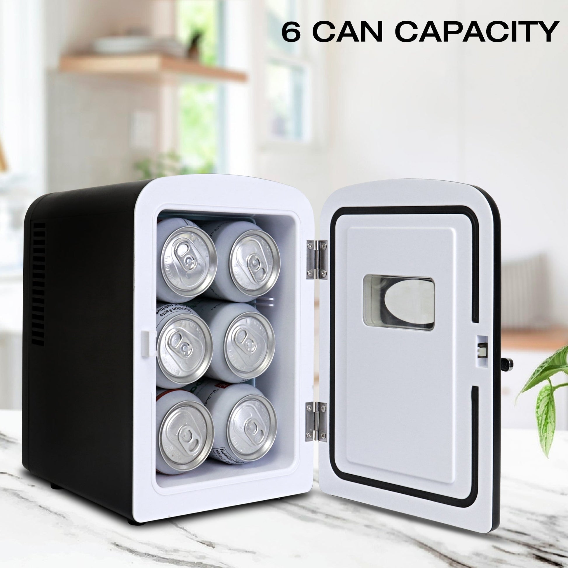 Koolatron Retro Mini Fridge 4L Black