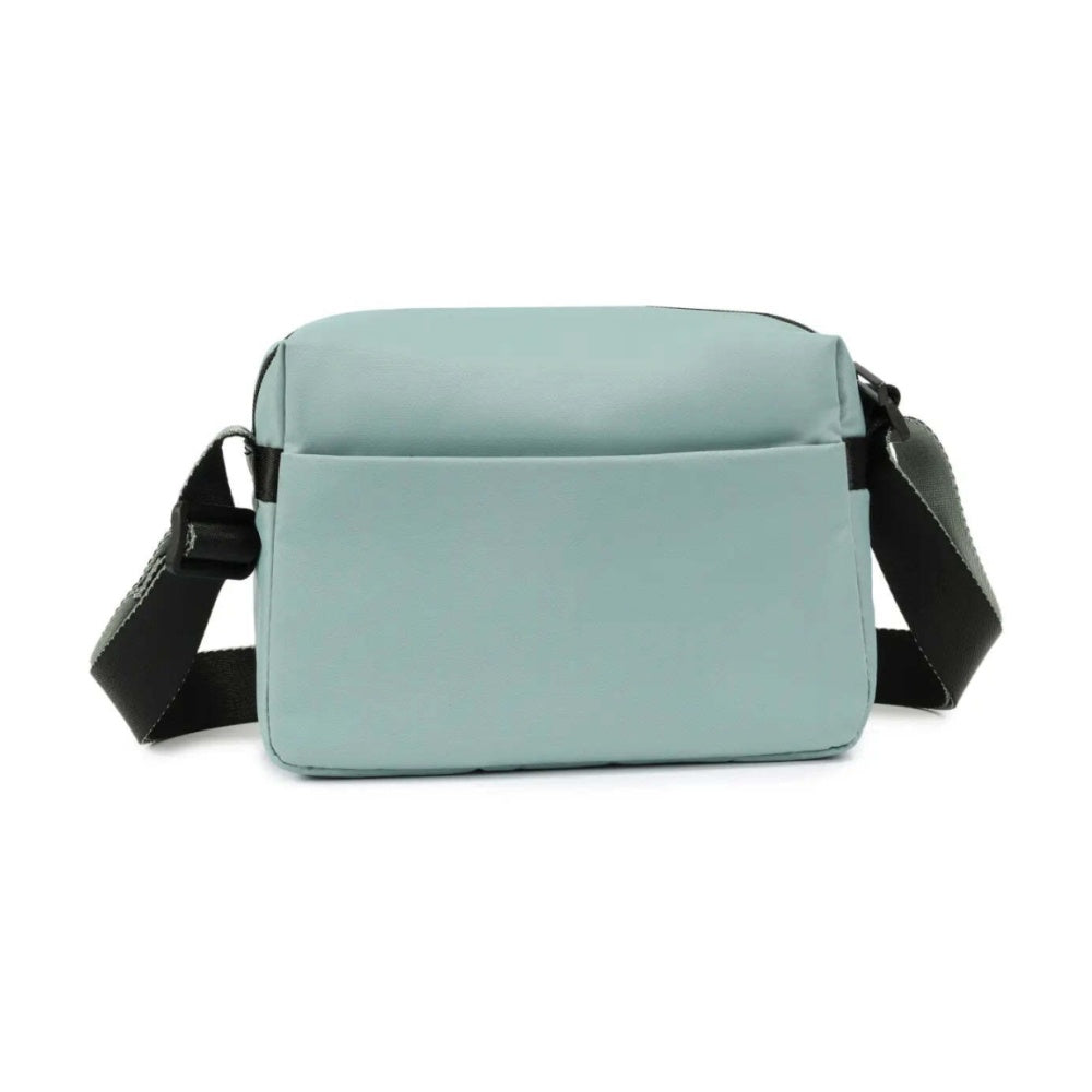Hedgren Neutron Medium Crossbody Bag Adjustable Strap Polyeste Green Milieu
