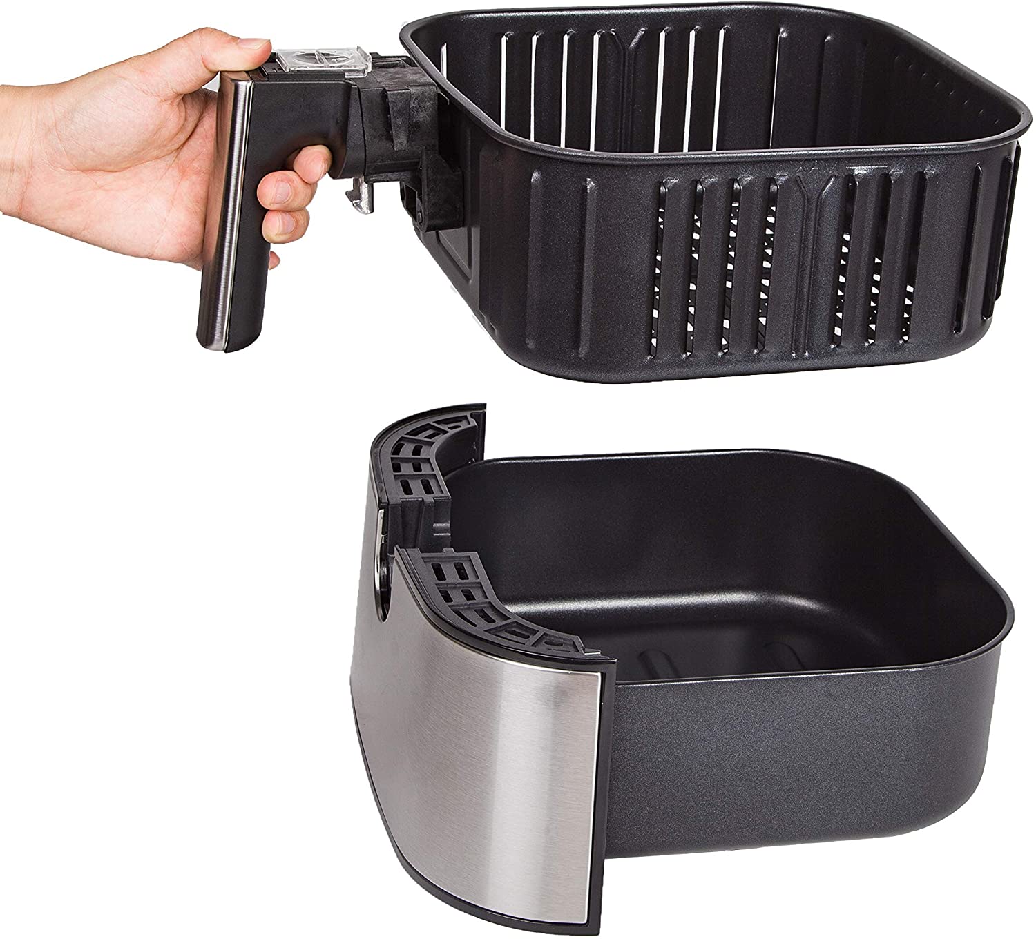 AUSPURE Air Fryer 5.5L Premium Digital, 100 Recipes, Nonstick Basket