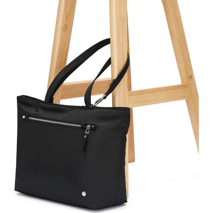 Pacsafe W Anti-Theft RFID Blocking Carryall 13" Laptop Tote Bag Black