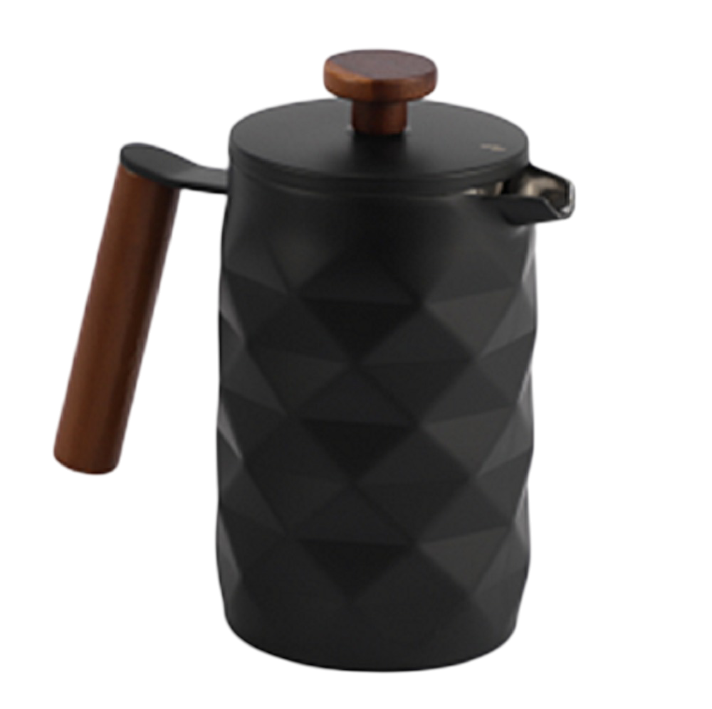 Coffee Culture Diamond Stainless Steel French Coffee Press 600ml (Matt Black)