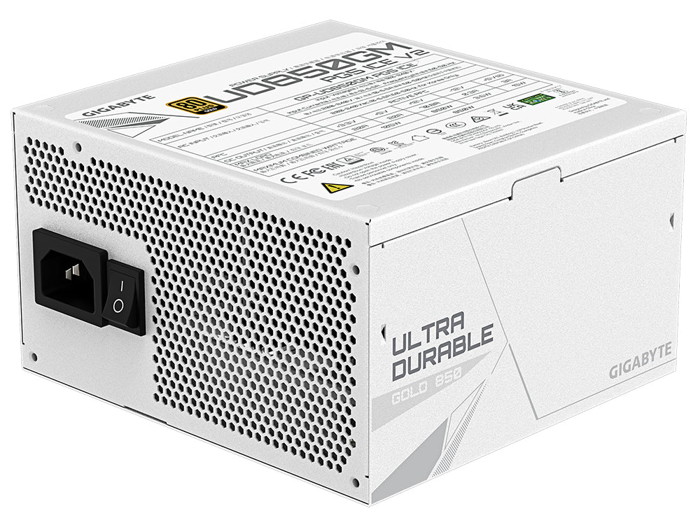 GIGABYTE UD850GM PG5 850W 80+ Gold Fully Modular ATX 3.0 Power Supply (Ice)
