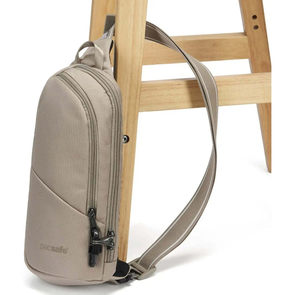 Pacsafe V Action Anti-Theft RFID Blocking Slashguard Sling Pack Beige