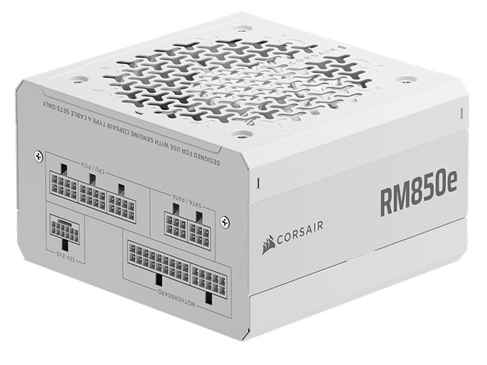 Corsair RM850e 850W Cybenetics Gold Fully Modular Low-Noise ATX Power Supply - White