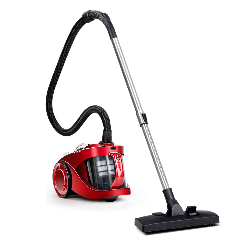 Devanti 2200W Multi-cyclonic Bagless Vacuum Cleaner Pet Hair (Red)