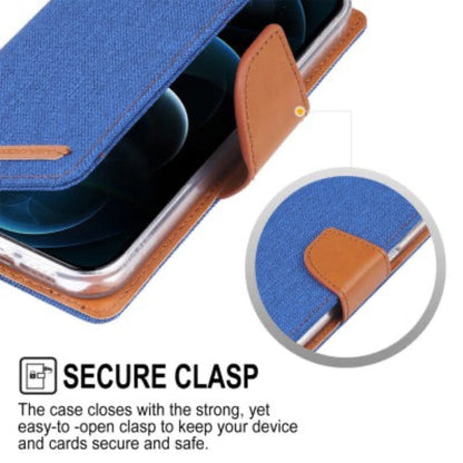 Goospery Canvas Diary case for iPhone 14 Plus - Pink
