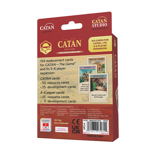 Kosmos CATAN 6th Edition Base Game Replacement Cards