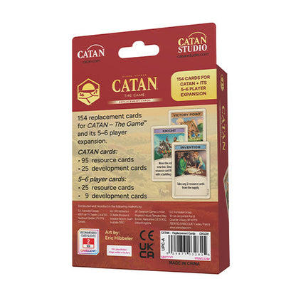 Kosmos CATAN 6th Edition Base Game Replacement Cards