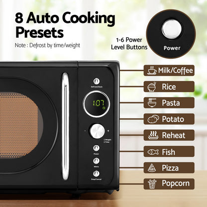 Devanti 20L Microwave Oven 700W (Black)